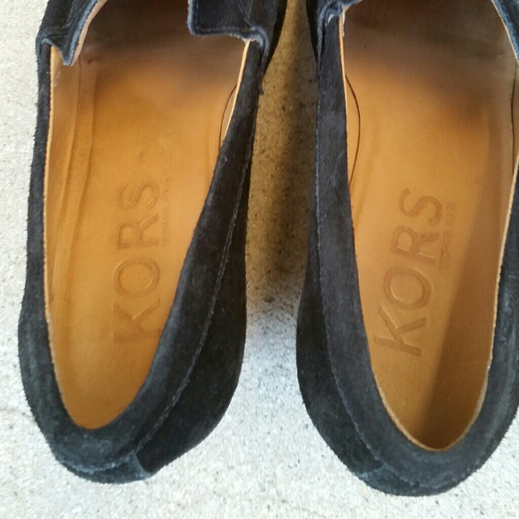 KORS Michael Kors "Peru" suede wedge loafers - EUC - Picture 7 of 8